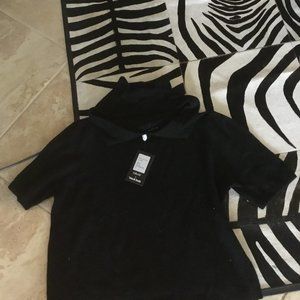 Collectif Black Cowl Neck Sweater